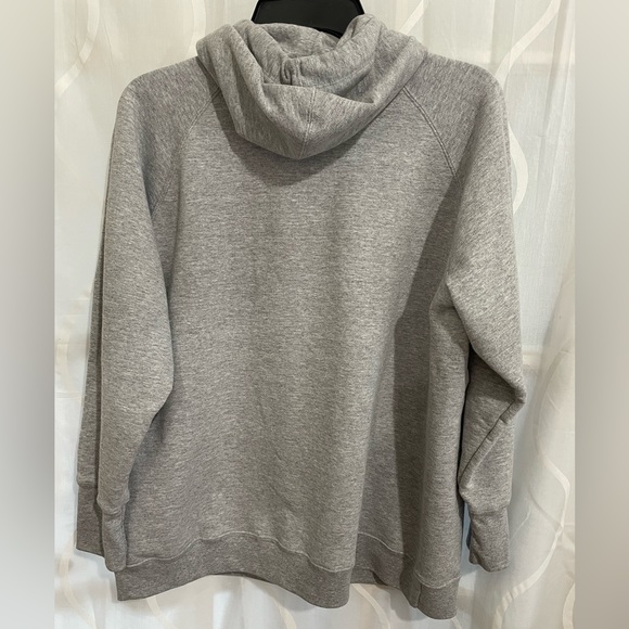 Gray Fleece lined Champion Authentic Athleticwear Hooded Sweatshirt - Picture 4 of 5